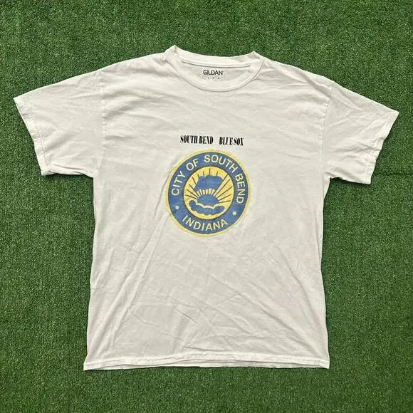 Vintage South Bend Blue Sox T-Shirt - Picture 1 of 5